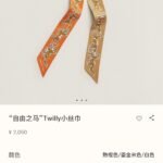 에르메스 트윌리 실크 스카프