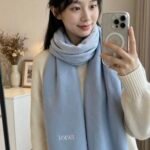 로에베 애너그램 양면 울 캐시미어 머플러
