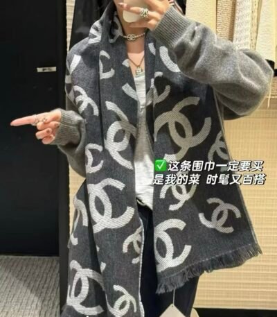 Ch 고급 캐시미어 머플러