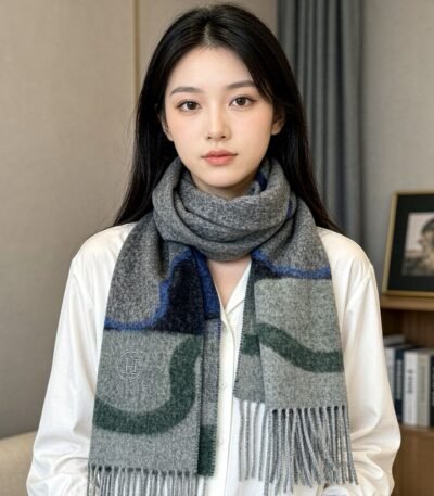 에르메스 양면 캐시미어 머플러
