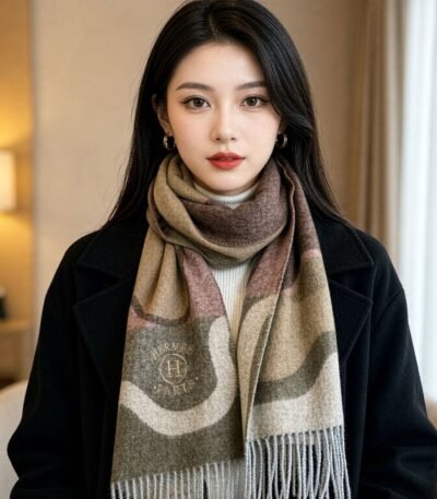 에르메스 양면 캐시미어 머플러