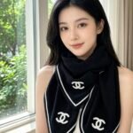 샤넬 캐시미어 블렌드 삼각 스카프
