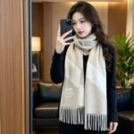 에르메스 자카드 양가죽 램스울 머플러