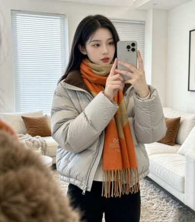 에르메스 자카드 양가죽 램스울 머플러