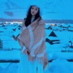로에베 Anagram 울 자카드 블랭킷 스카프