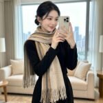 로로피아나 캐시미어 니트 머플러